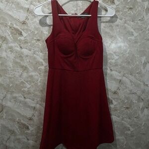 XXI Bodycon Mini‎ Dress Bustier Sleeveless Party Cocktail Red S